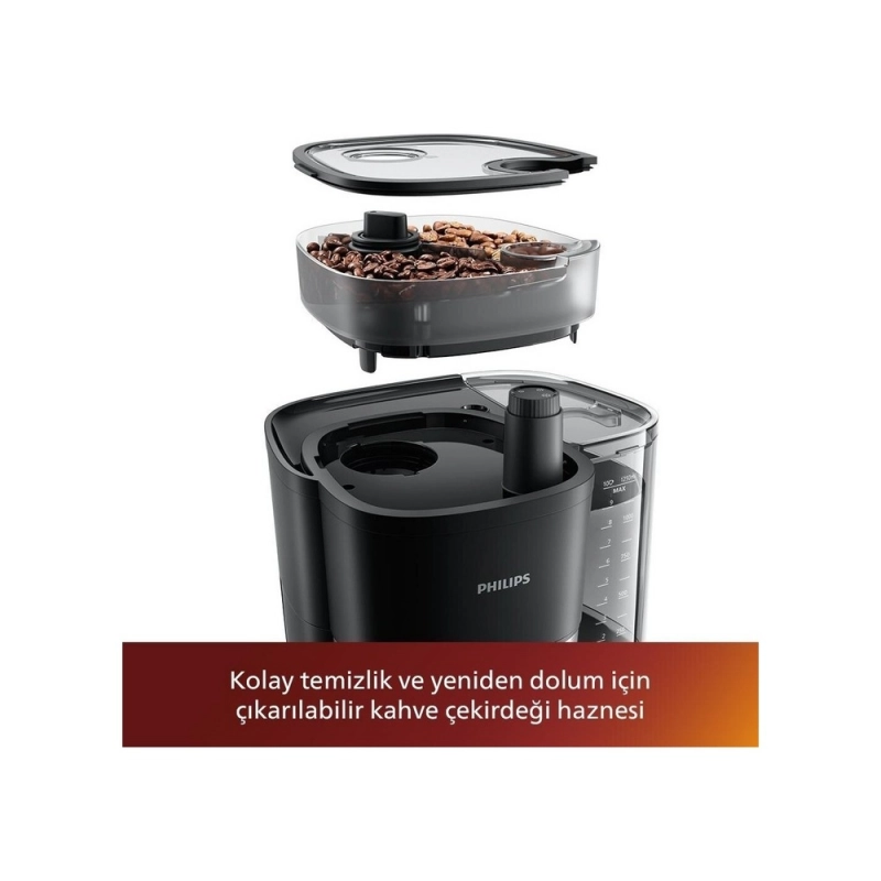 Philips HD7888/01 All-In-1 Brew Öğütücülü Filtre Kahve Makinesi gorsel 5